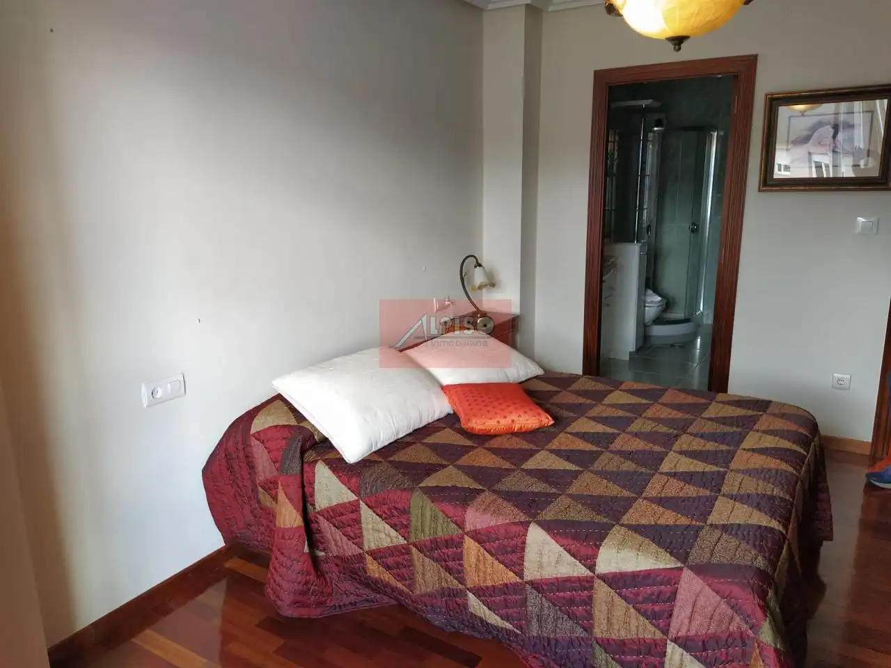 Bedroom of Flat for rent in Ourense Capital   with Heating, Parquet flooring and Furnished