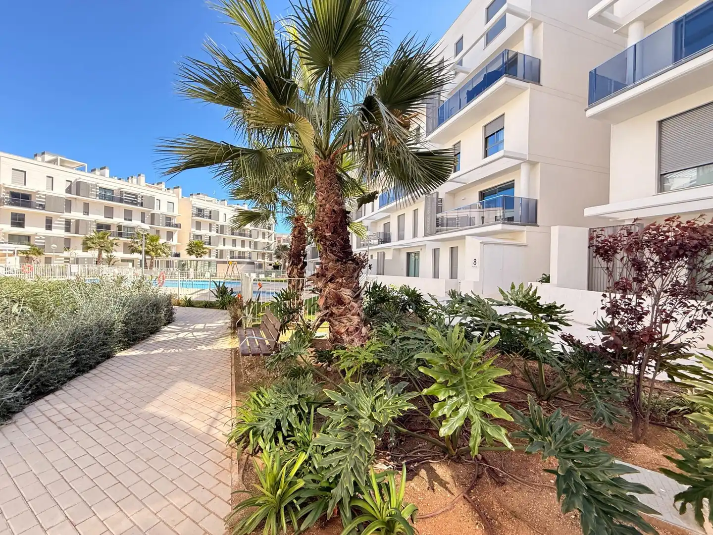 Terrasse von Dachboden zum Verkauf in Dénia mit Klimaanlage, Privatgarten und Terrasse