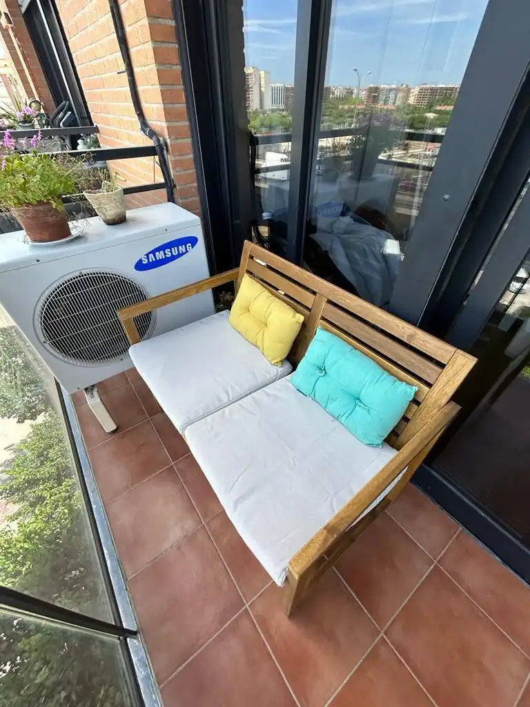 Terrasse von Wohnung zum Verkauf in Valencia mit Klimaanlage, Heizung und Parkett