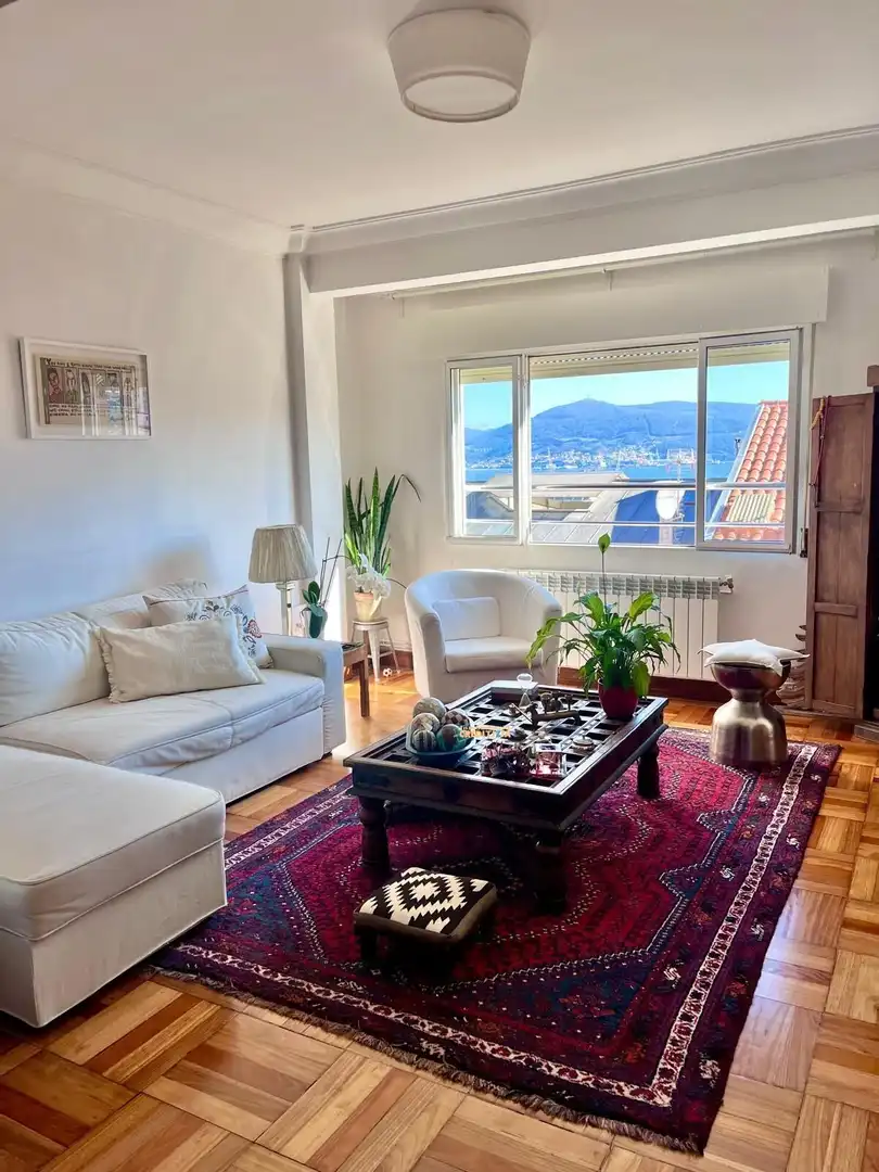 Living room of Flat for rent in Vigo   with Heating and Furnished