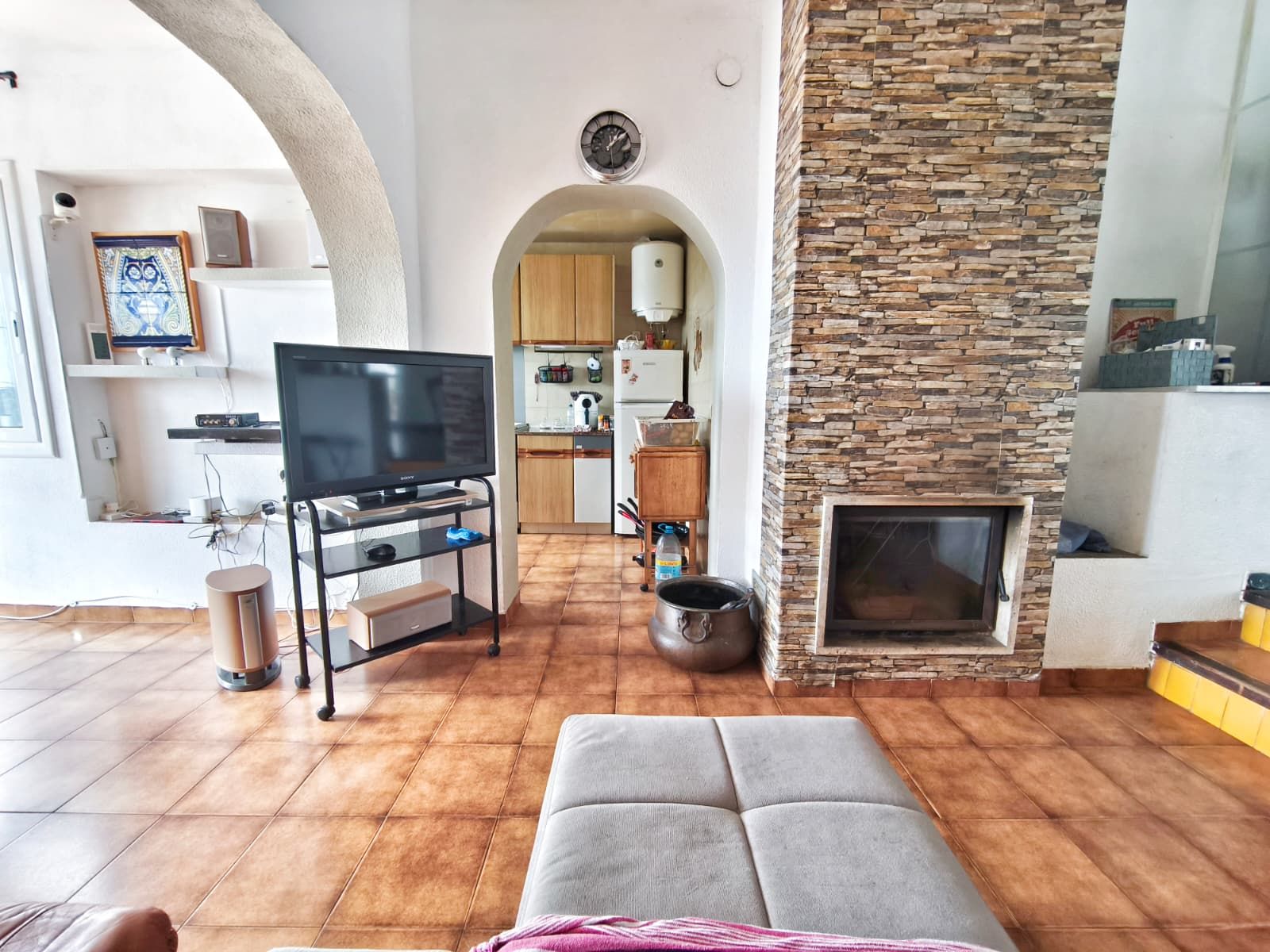 Sala d'estar de Casa o xalet en venda en Tossa de Mar amb Calefacció, Jardí privat i Terrassa