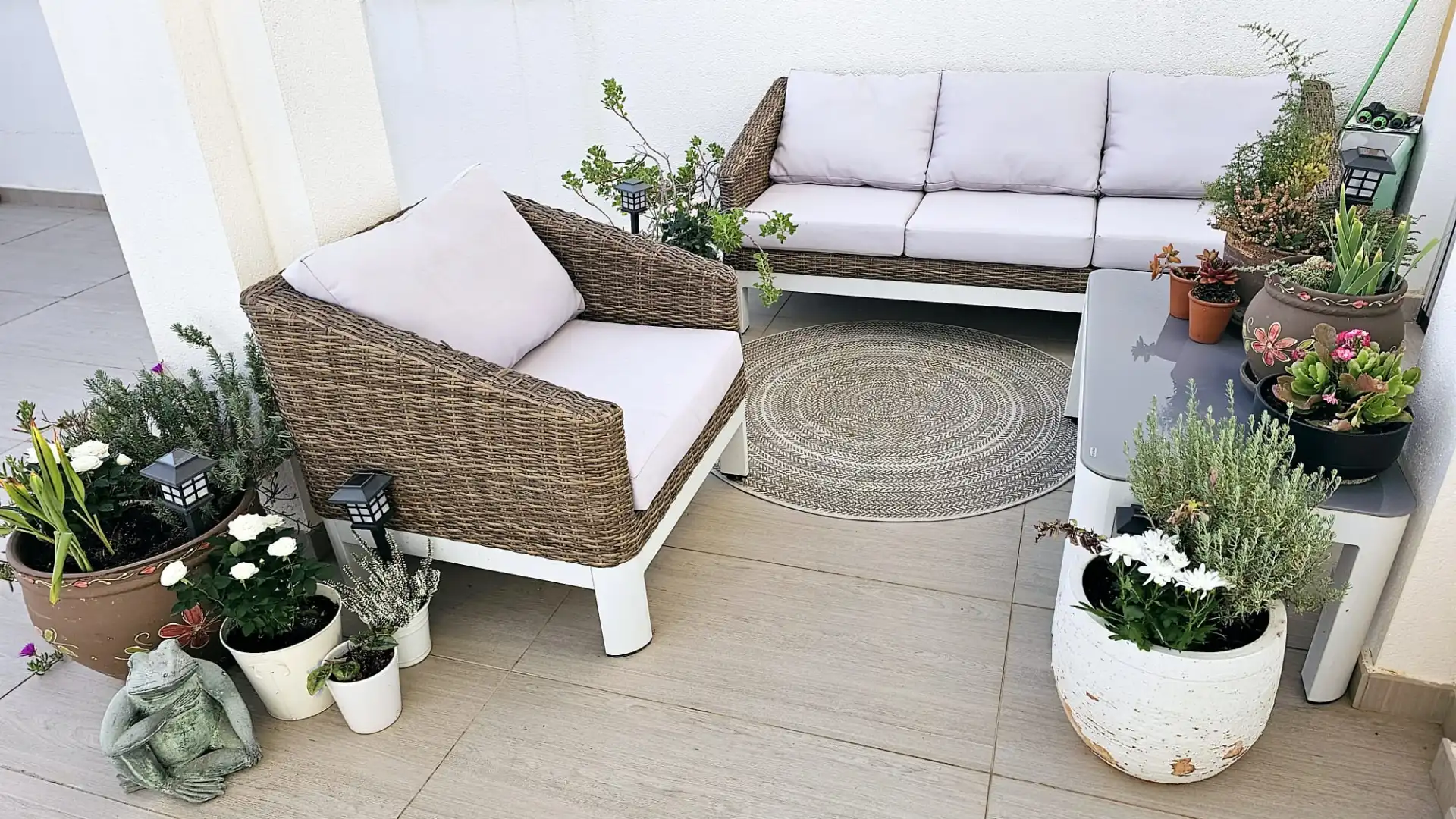 Terraza de Casa adosada en venta en Calpe / Calp con Aire acondicionado, Terraza y Amueblado