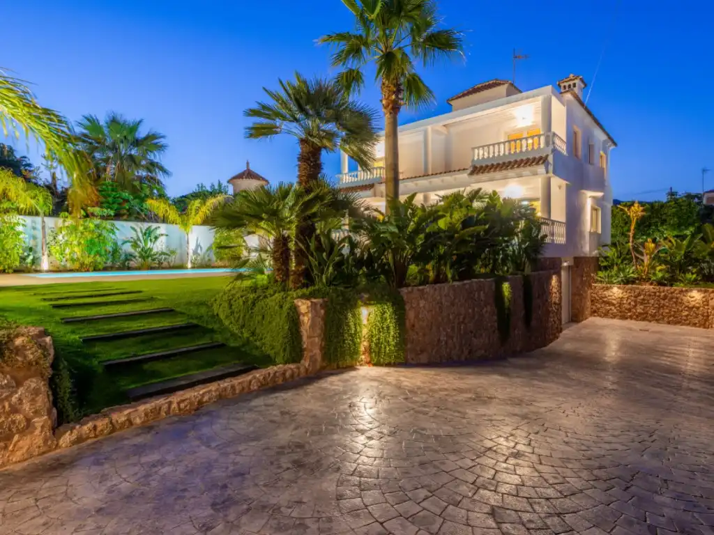 Garden of Houses for sale in El Campello  with Air Conditioner, Private garden and Swimming Pool
