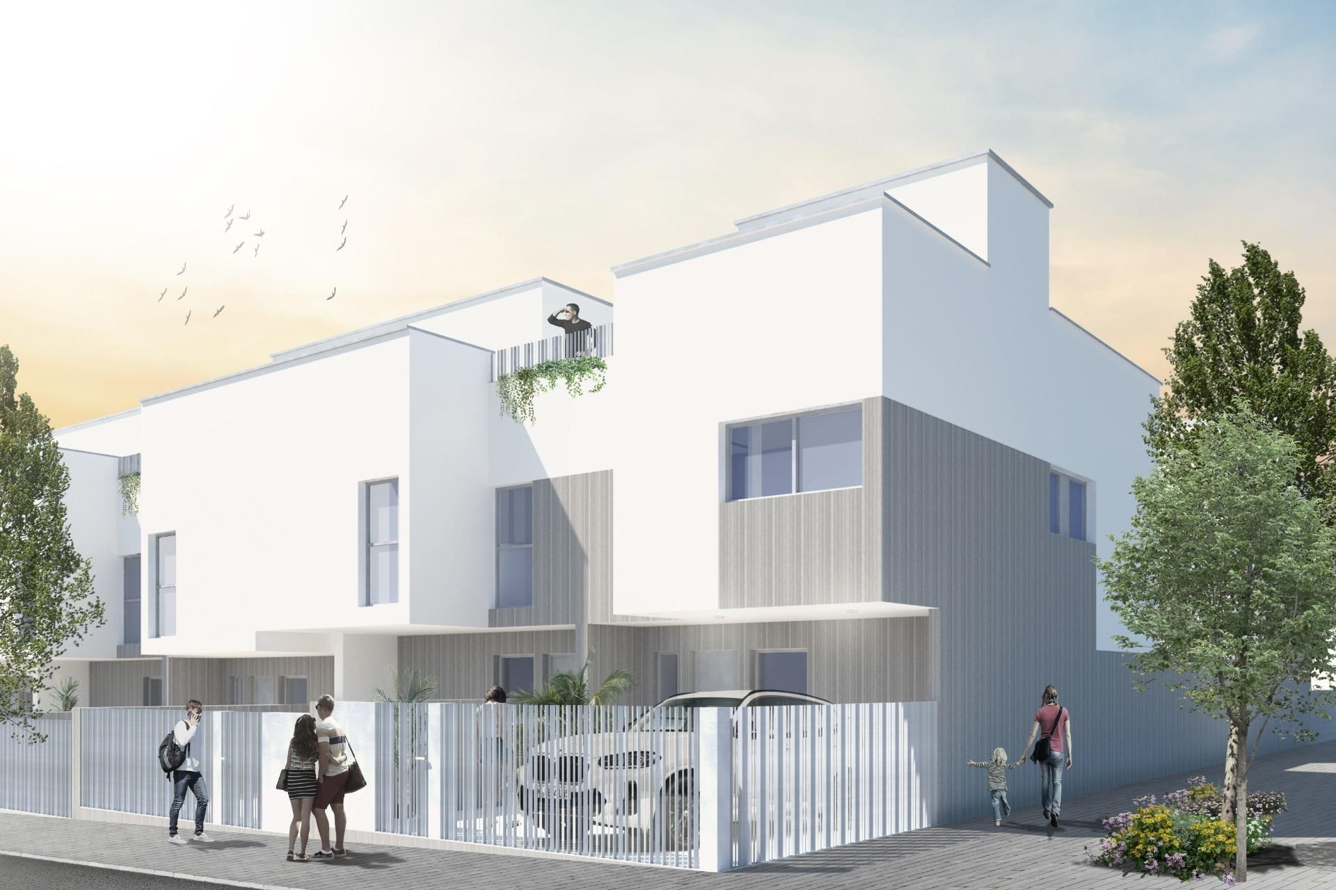 Vista exterior de Casa o xalet en venda en  Almería Capital amb Calefacció, Terrassa i Balcó
