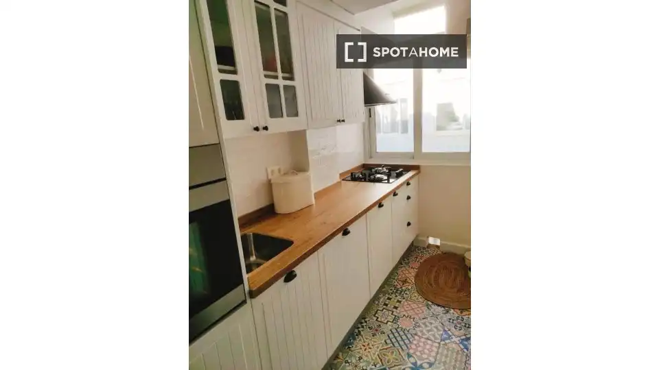 Kitchen of Apartments for share in Almería  with Air Conditioner, Terrace and Furnished