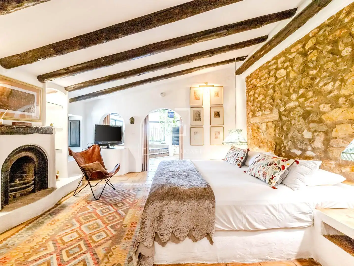 Habitación de Finca rústica en venta en Canyelles con Aire acondicionado, Calefacción y Jardín privado