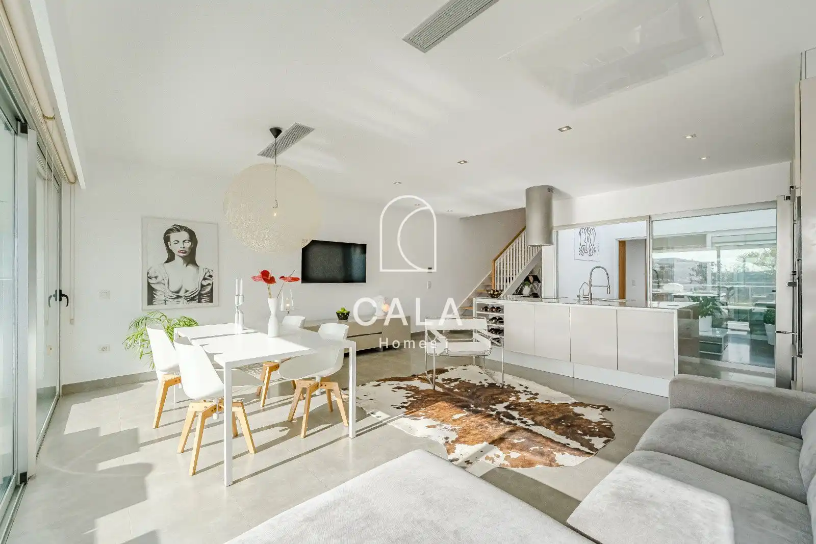 Wohnzimmer von Maisonette zum Verkauf in Adeje mit Klimaanlage, Terrasse und Abstellraum