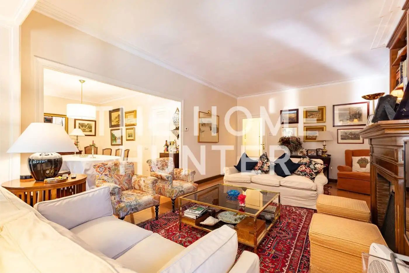 Sala de estar de Piso en venta en Barcelona con Calefacción, Jardín privado y Terraza