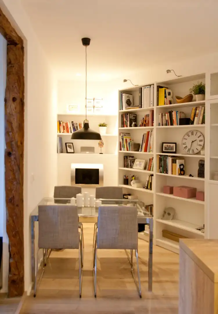 Comedor de Piso de alquiler en Madrid con Aire acondicionado, Calefacción y Parquet