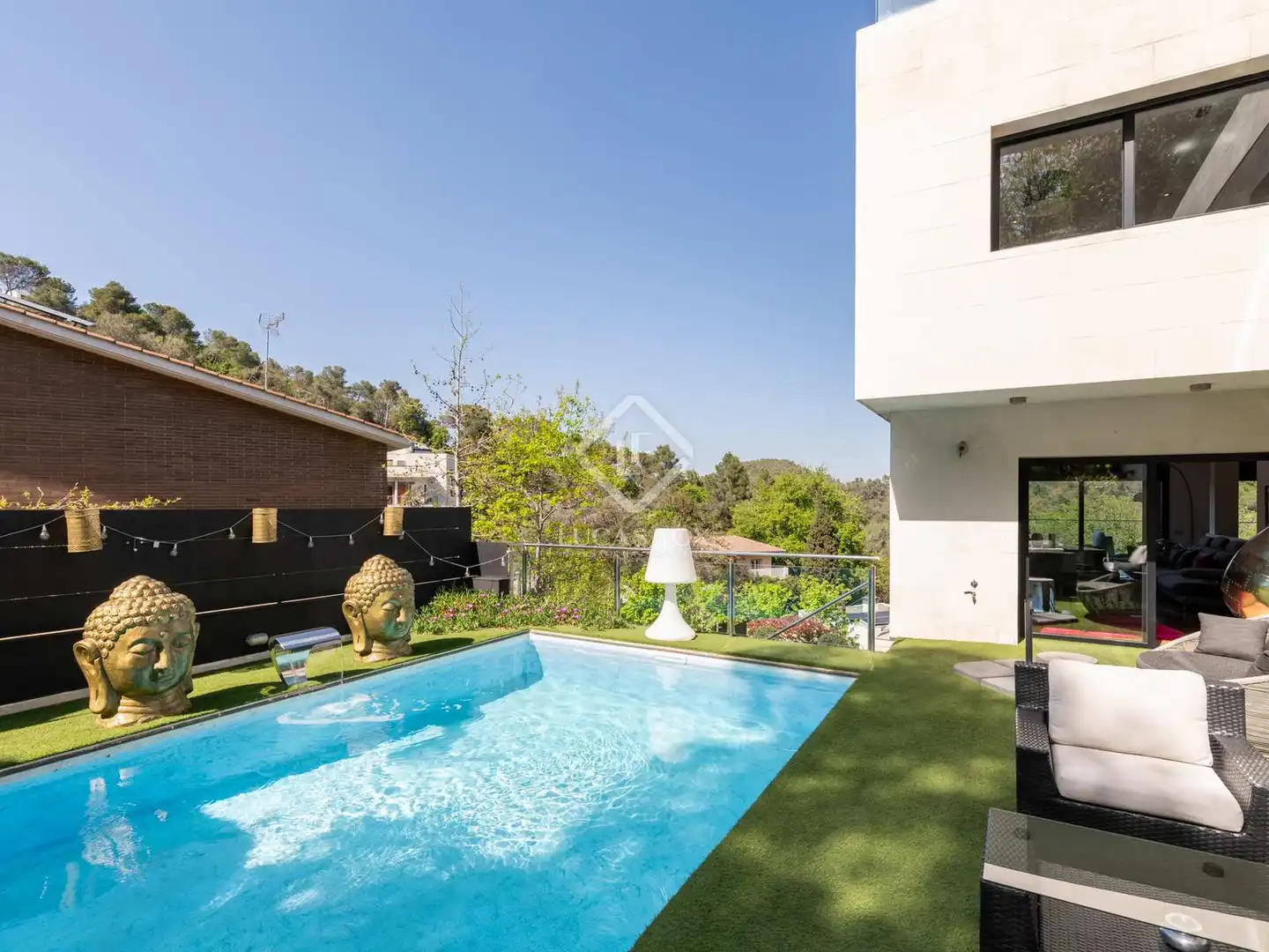 Piscina de Casa o chalet en venta en Sant Cugat del Vallès con Aire acondicionado, Calefacción y Jardín privado