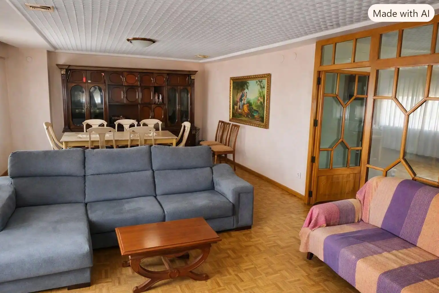 Living room of Flat for sale in Benetússer  with Air Conditioner and Balcony