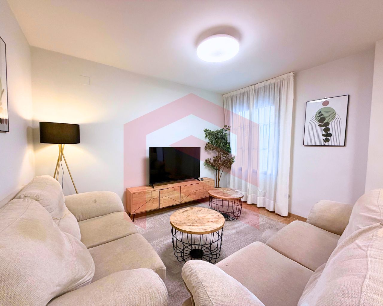 Living room of Flat for sale in  Jaén Capital  with Air Conditioner, Heating and Private garden