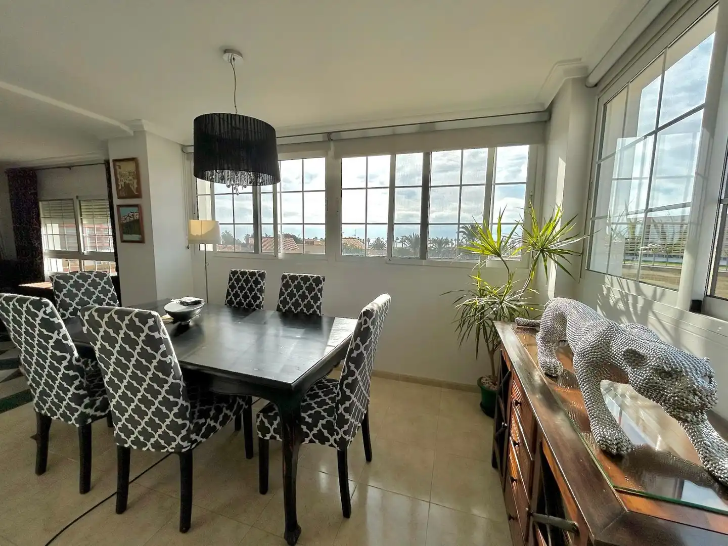 Dining room of Attic for sale in Roquetas de Mar  with Private garden, Terrace and Furnished