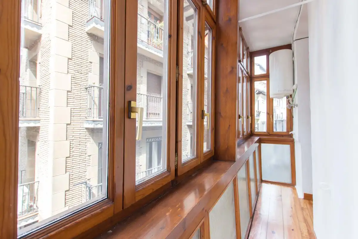 Balcony of Flat for sale in  Pamplona / Iruña  with Heating and Balcony