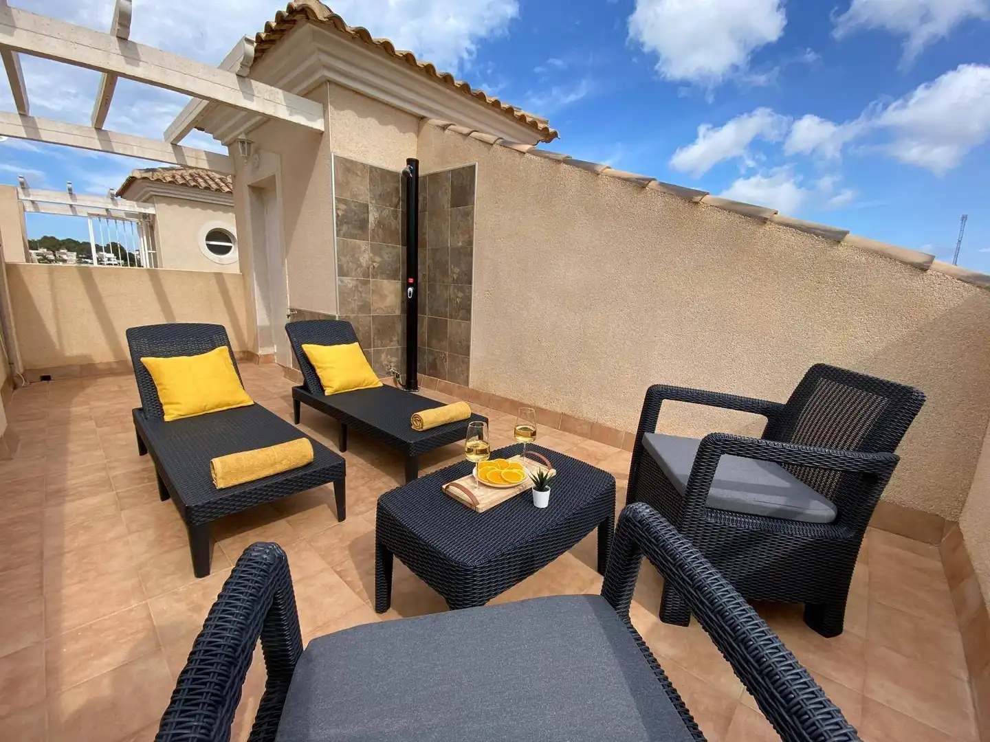 Terrace of Apartments for sale in Orihuela  with Air Conditioner, Private garden and Terrace