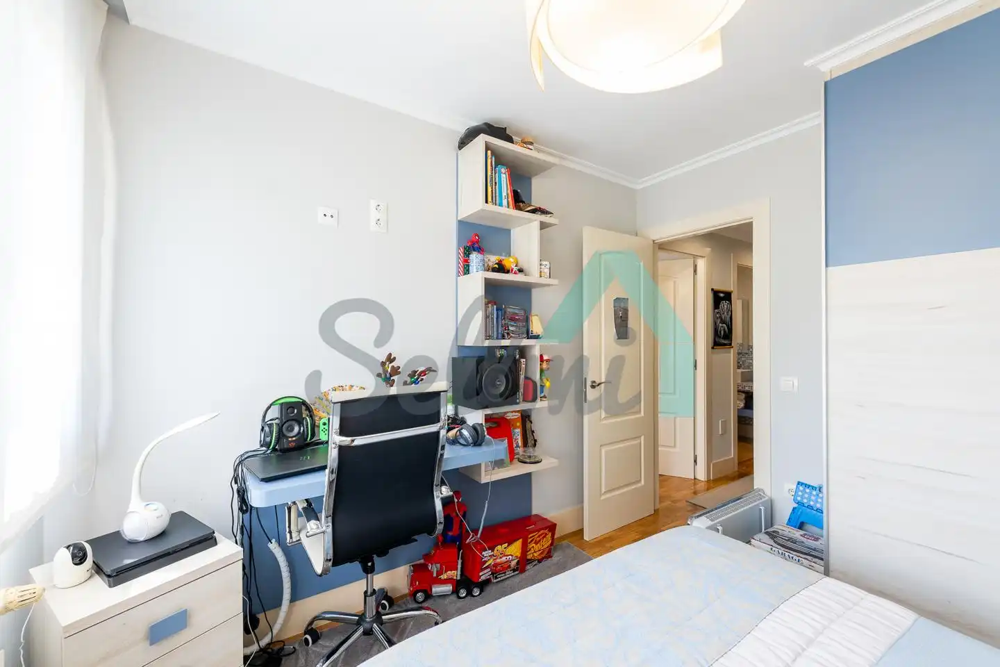 Schlafzimmer von Einfamilien-Reihenhaus zum Verkauf in Vegadeo mit Heizung, Privatgarten und Terrasse