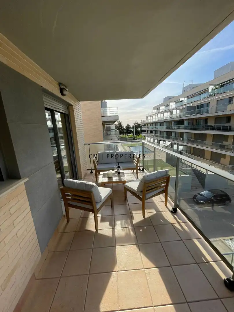 Terrasse von Wohnungen zur Miete in Moncofa mit Klimaanlage, Heizung und Terrasse