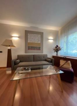 Sala d'estar de Pis de lloguer en  Barcelona Capital amb Aire condicionat, Calefacció i Parquet