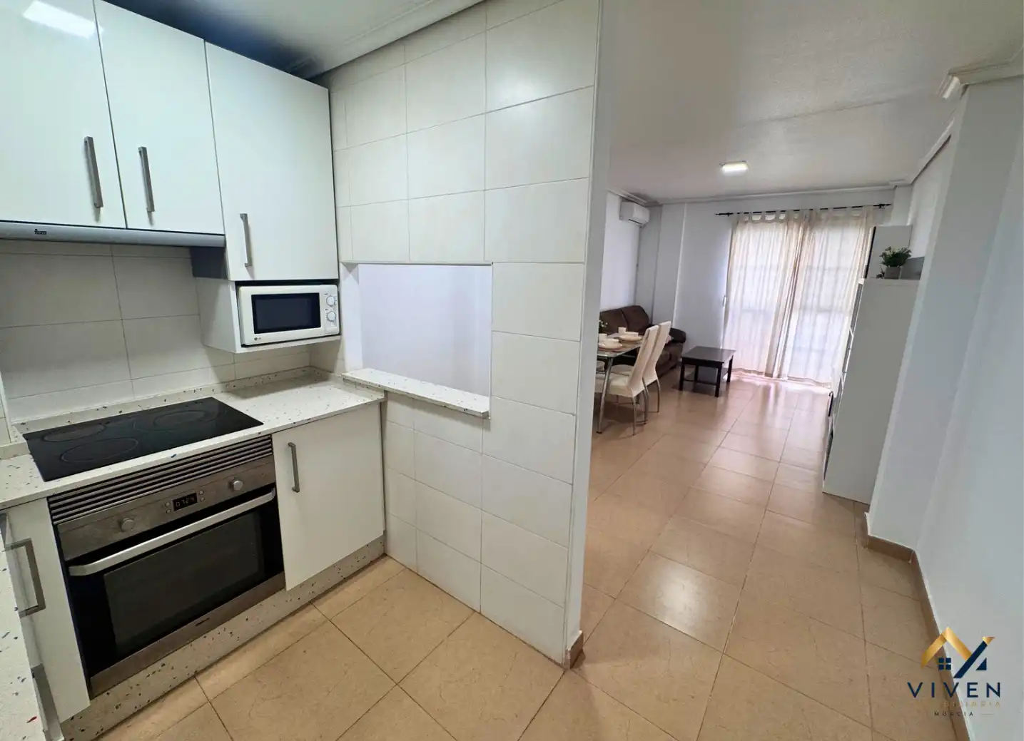 Cuina de Pis en venda en Murcia amb Aire condicionat, Moblat i Forn