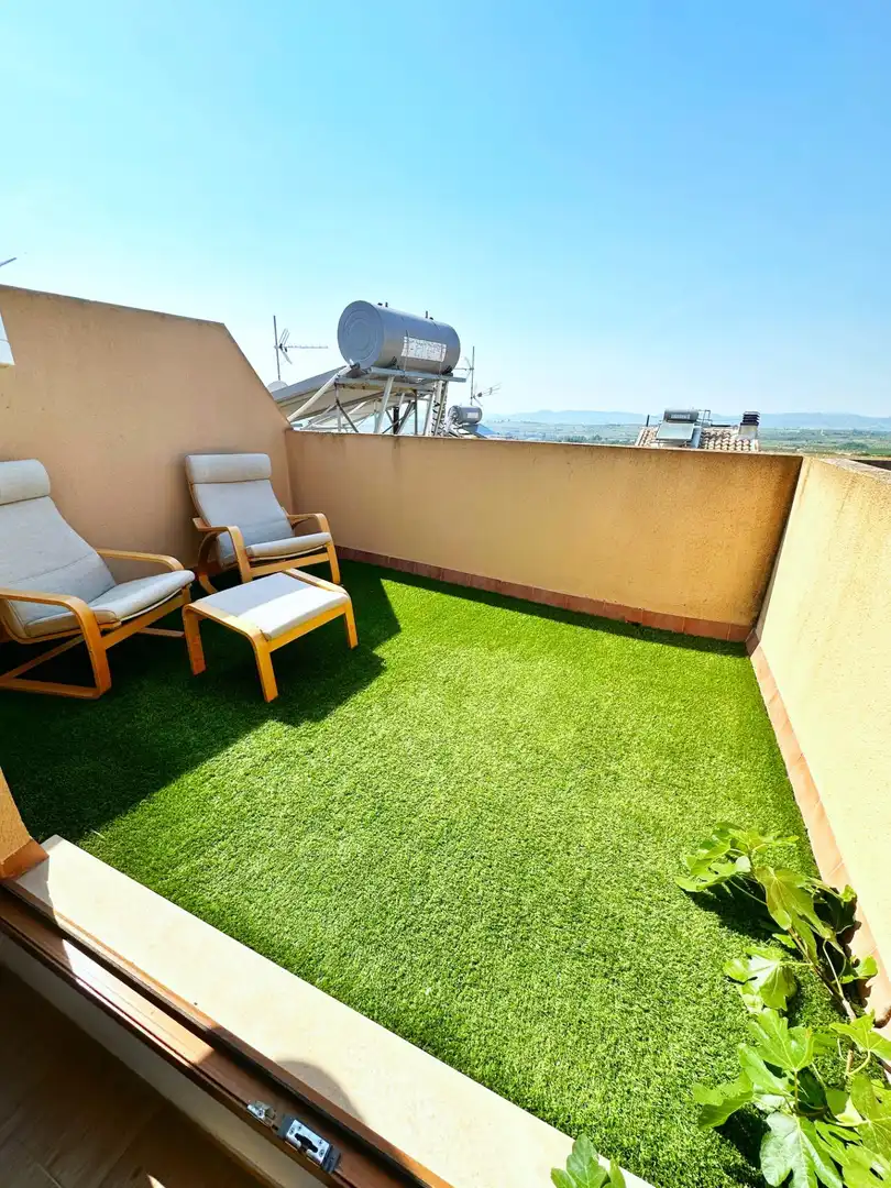 Terraza de Casa adosada en venta en Castelló de Rugat con Aire acondicionado, Calefacción y Jardín privado