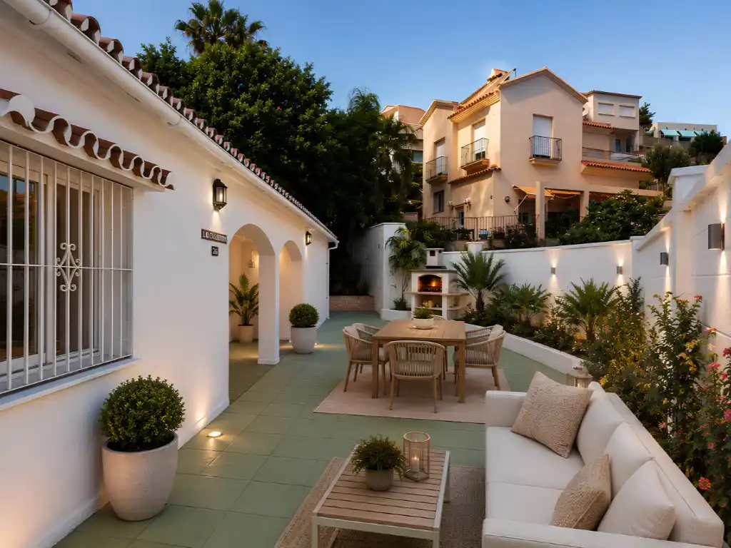 Terrassa de Casa o xalet en venda en Fuengirola amb Jardí privat, Terrassa i Balcó