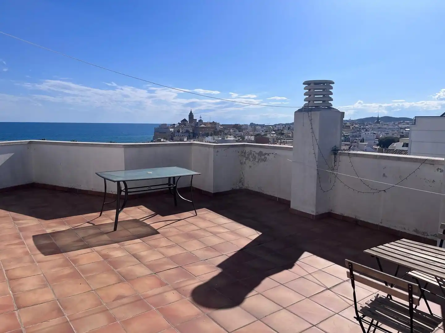 Terrasse von Wohnung zum Verkauf in Sitges mit Klimaanlage, Heizung und Terrasse