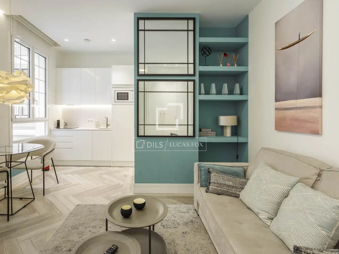 Sala de estar de Loft de alquiler en Madrid con Aire acondicionado, Calefacción y Amueblado