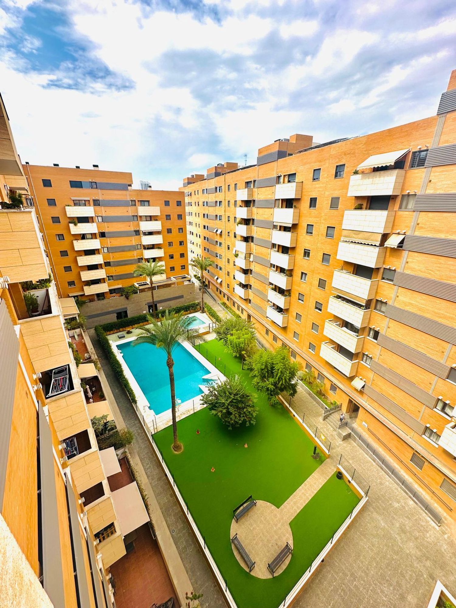Exterior view of Flat for sale in Málaga Capital  with Air Conditioner, Private garden and Terrace