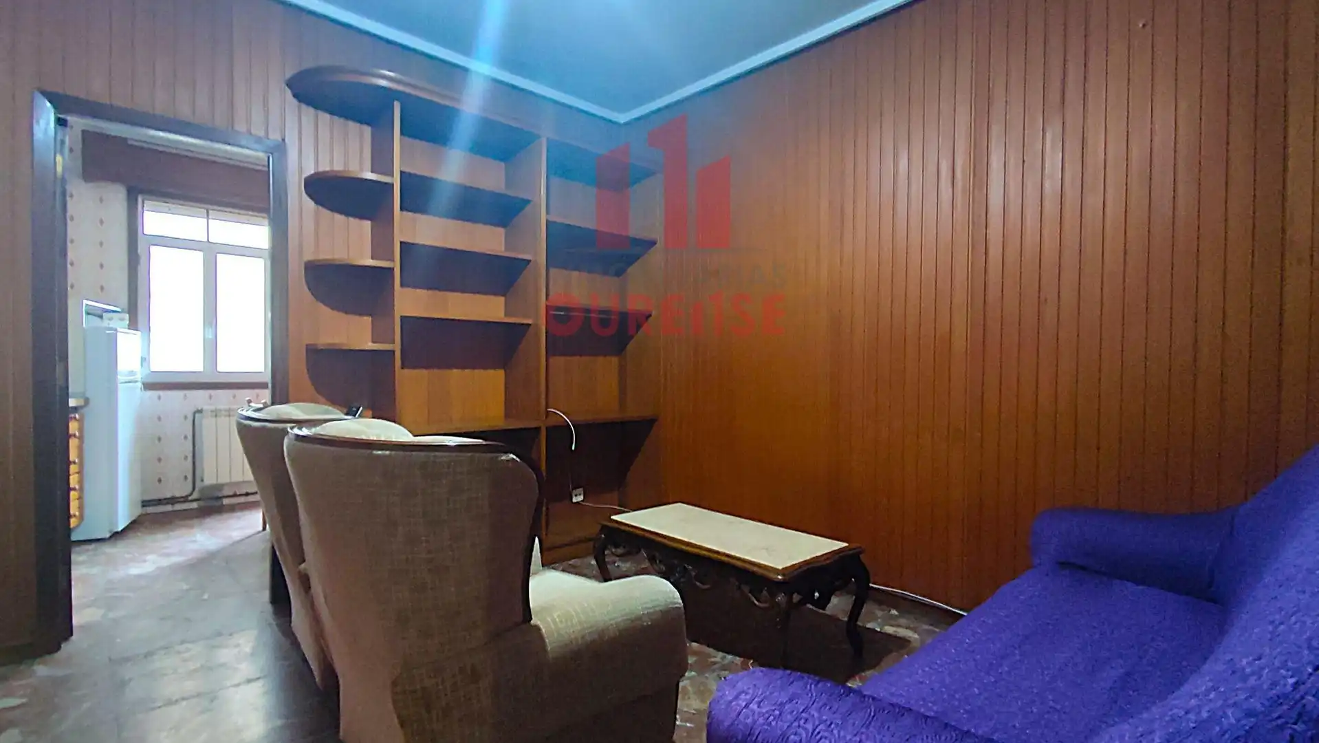 Sala de estar de Piso de alquiler en Ourense Capital  con Calefacción, Amueblado y Balcón