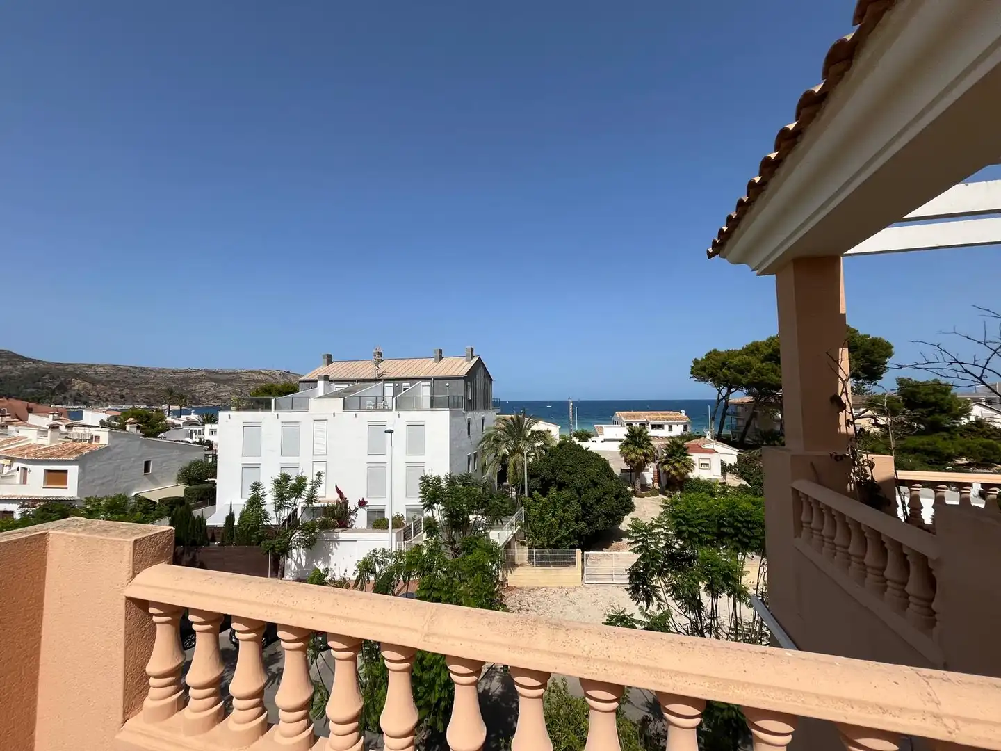 Außenansicht von Dachboden zur Miete in Jávea / Xàbia mit Klimaanlage, Heizung und Terrasse