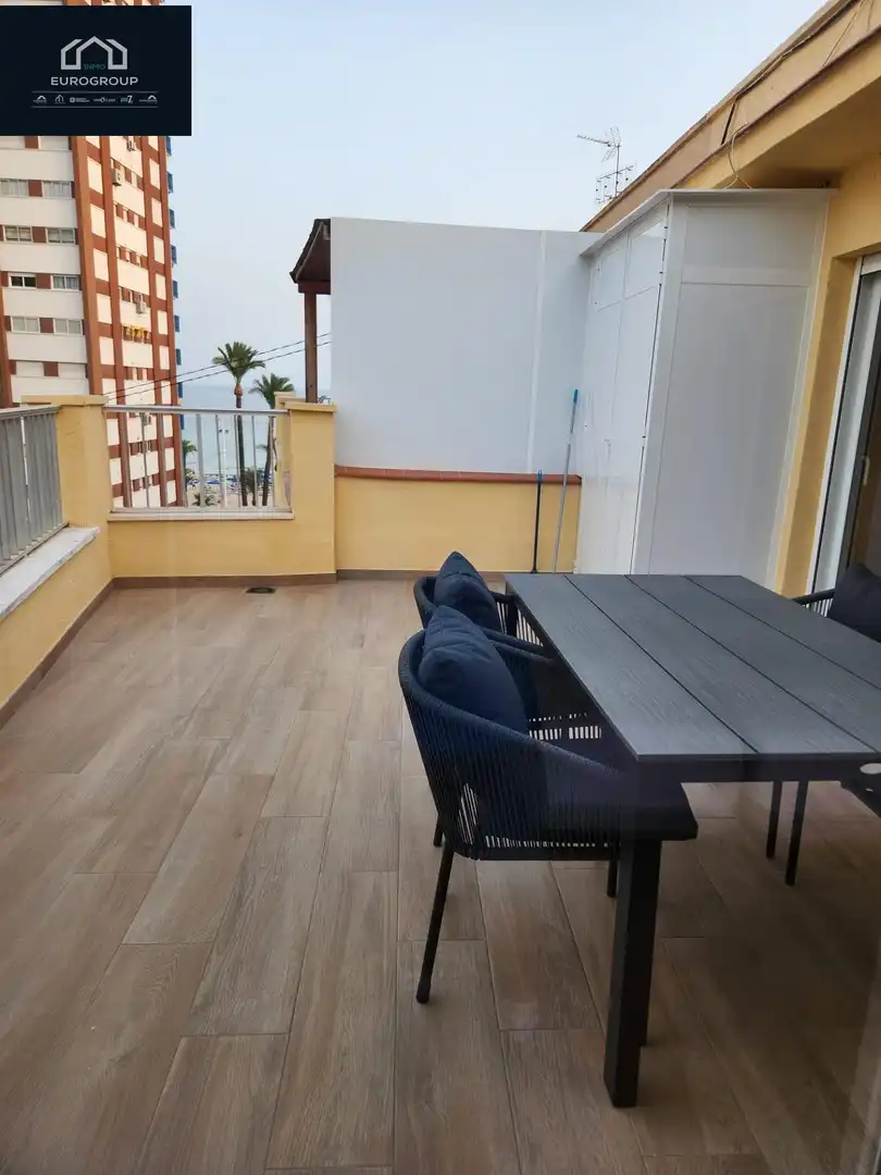 Terrace of Flat for rent in Benidorm  with Heating, Terrace and Furnished