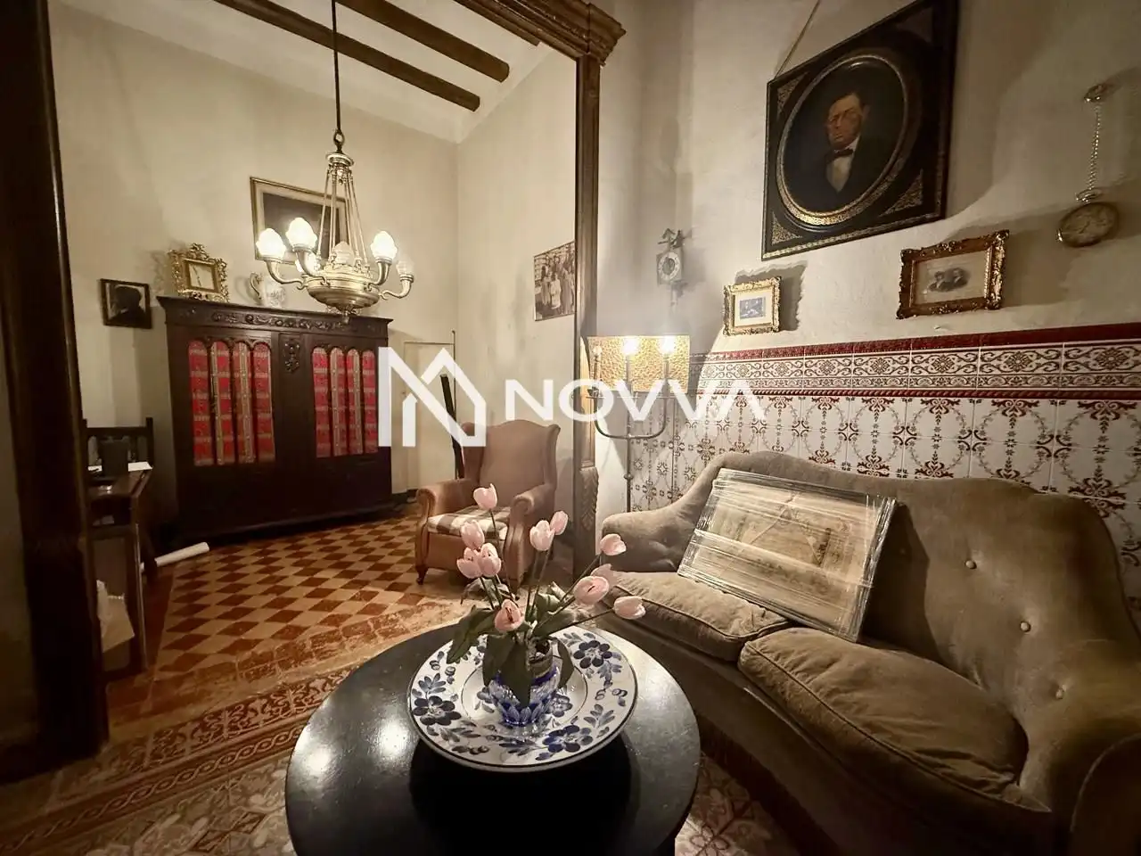 Sala d'estar de Casa o xalet en venda en Malgrat de Mar amb Jardí privat