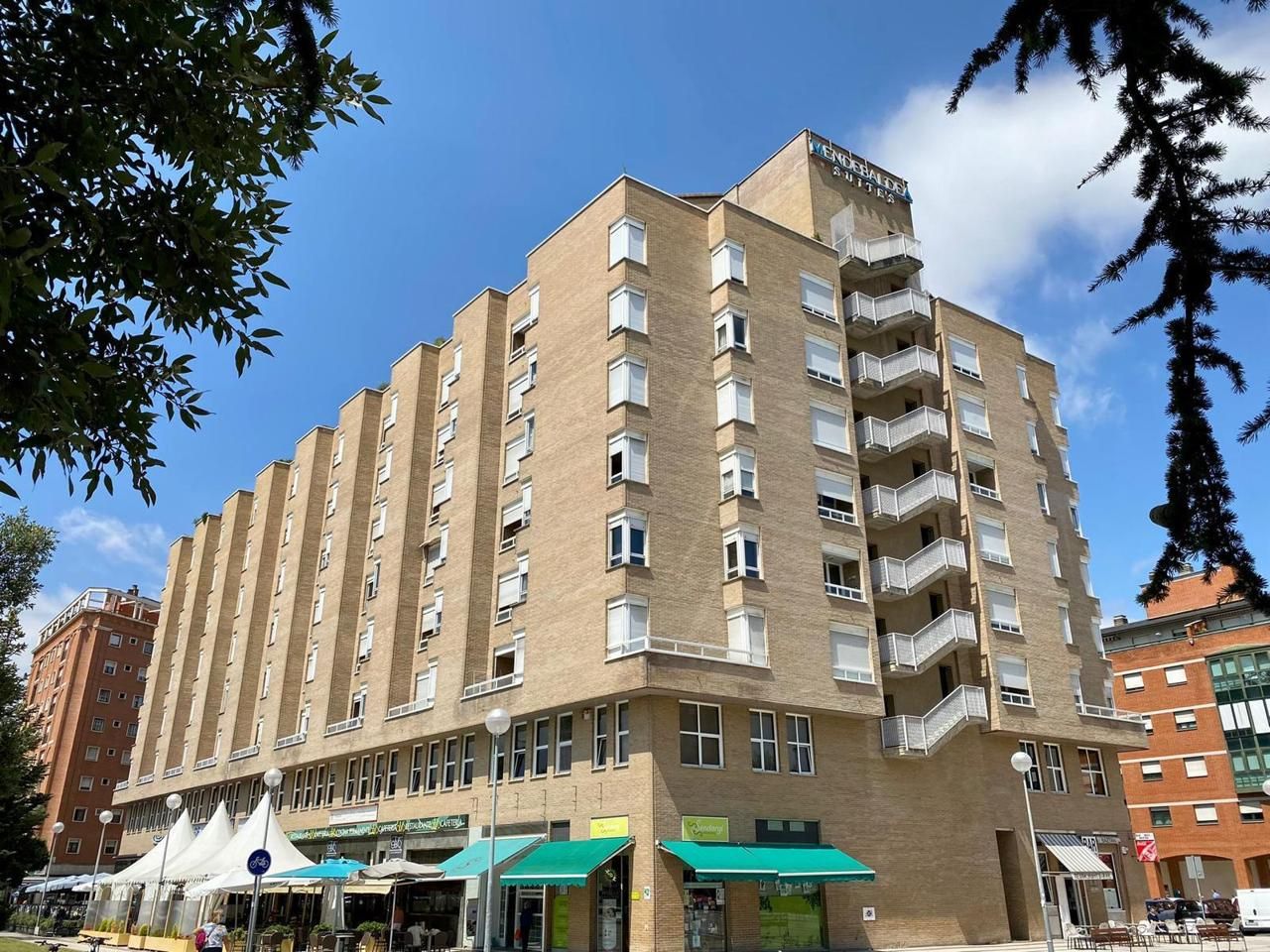 Exterior view of Flat for sale in  Pamplona / Iruña  with Heating, Terrace and Furnished