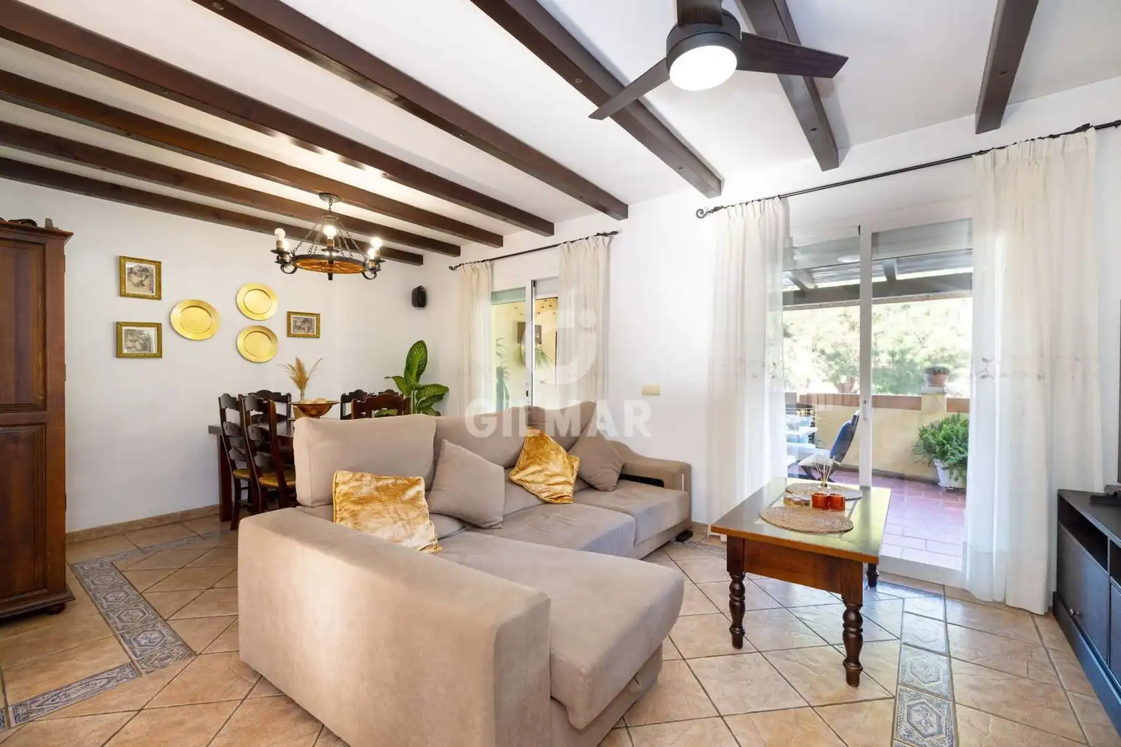 Living room of Detached homes for sale in Estepona  with Private garden and Swimming Pool