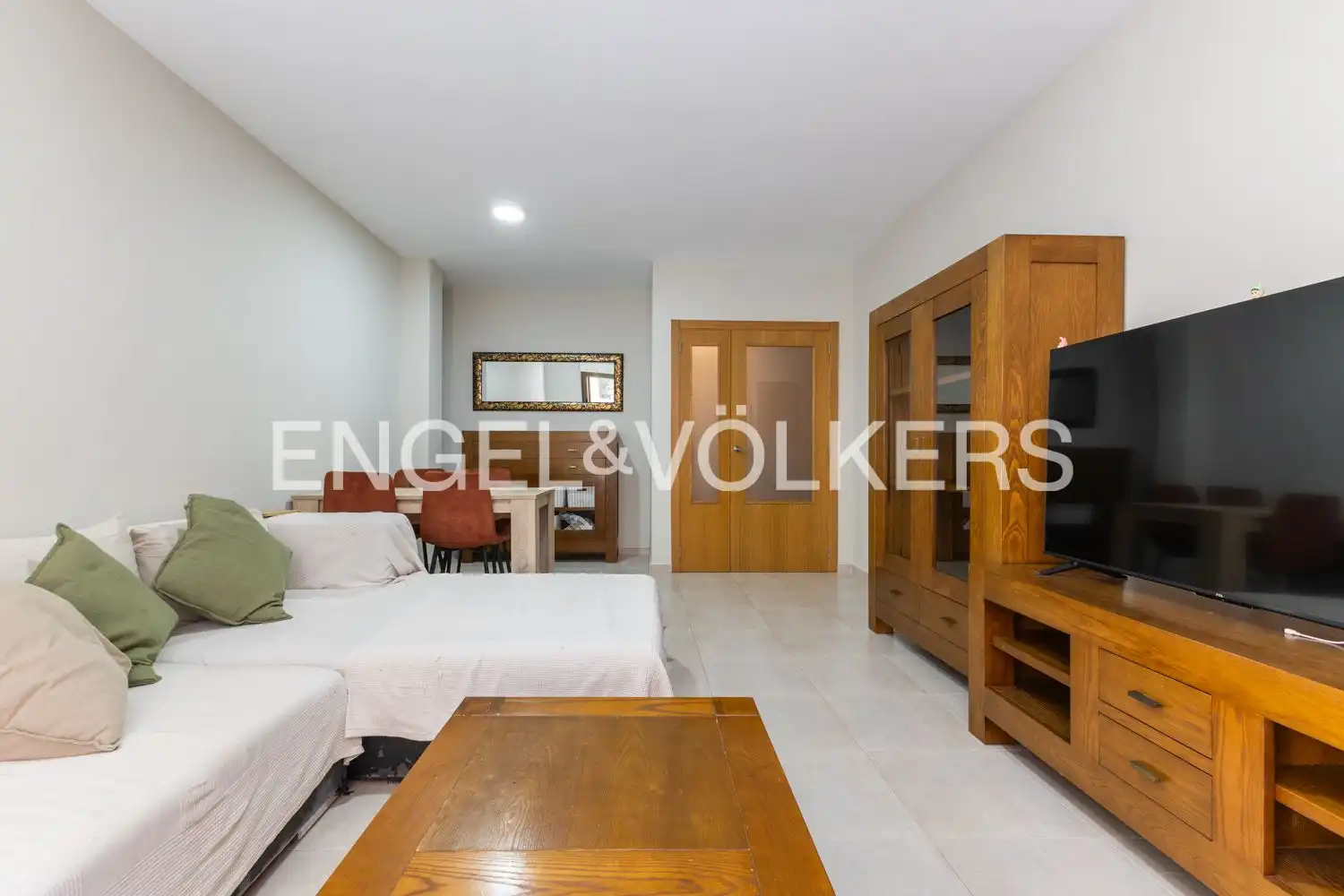 Sala de estar de Piso en venta en Piles con Calefacción, Trastero y Amueblado