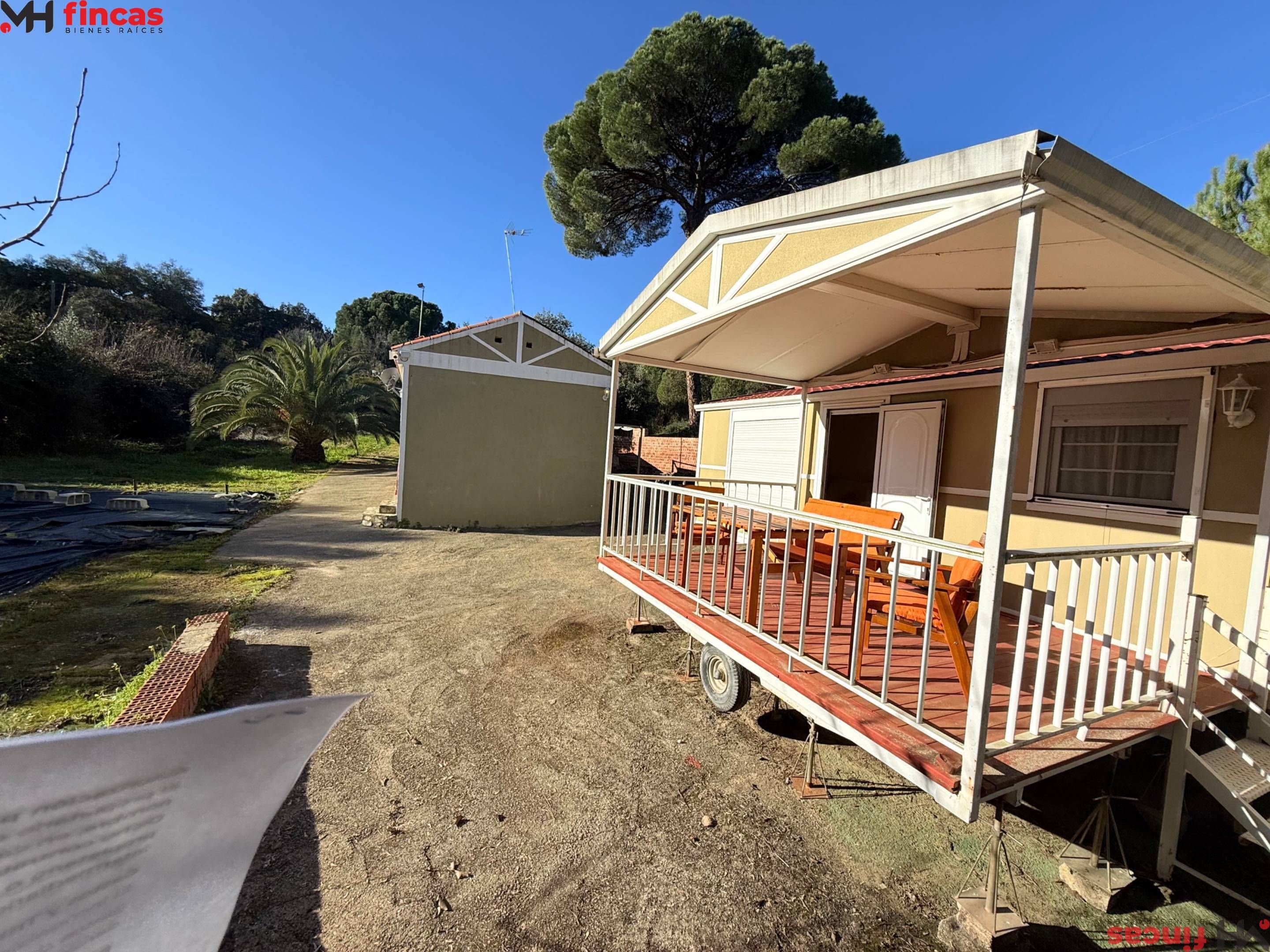 Exterior view of Country house for sale in Zalamea la Real  with Air Conditioner, Heating and Terrace