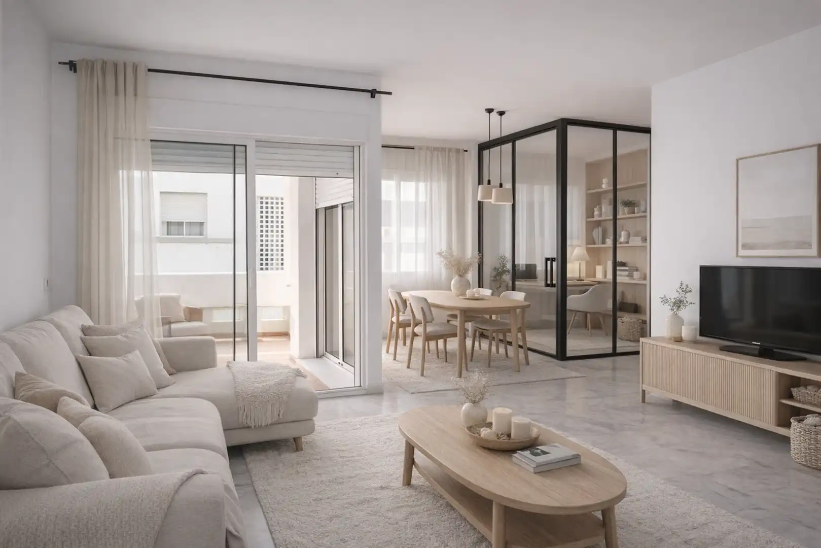 Living room of Apartments for sale in Estepona  with Terrace and Balcony