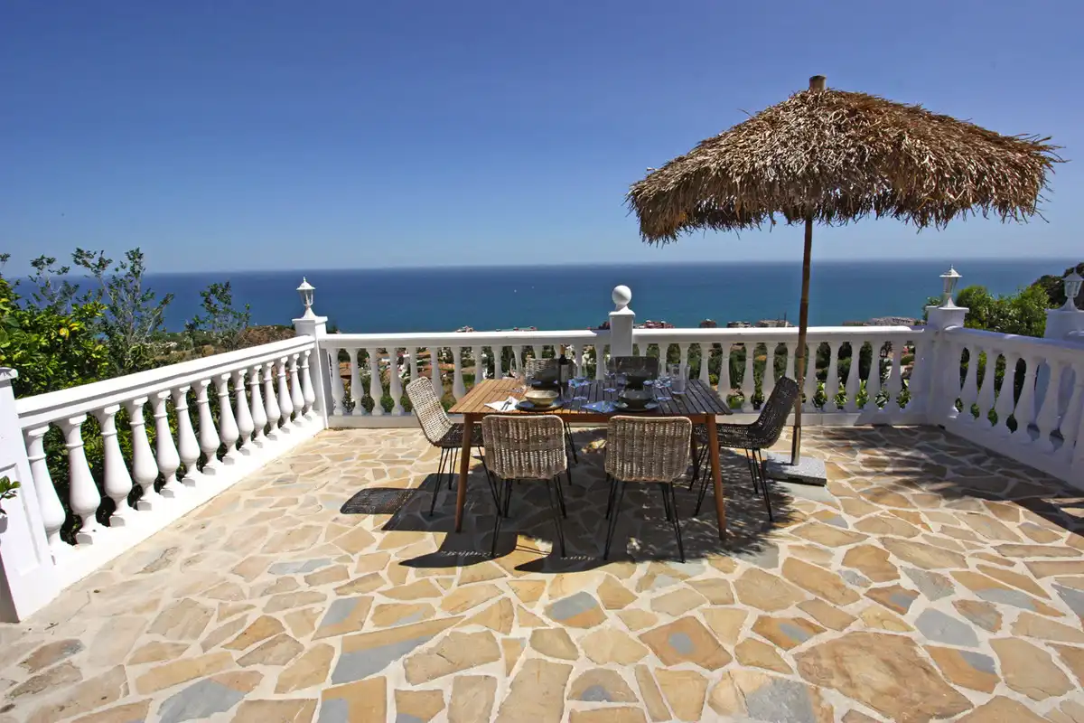 Terraza de Casa o chalet en venta en Benalmádena con Aire acondicionado, Calefacción y Jardín privado