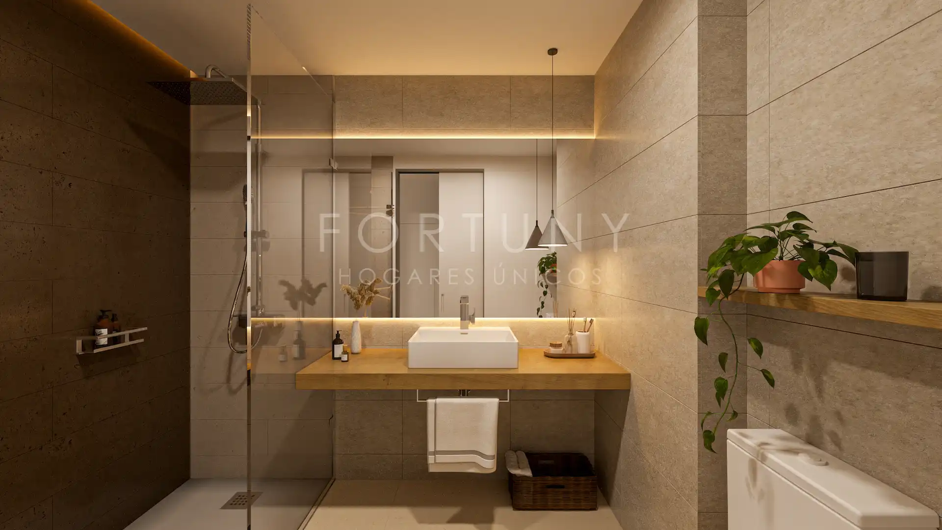 Baño de Ático en venta en Fuengirola con Aire acondicionado, Terraza y Trastero