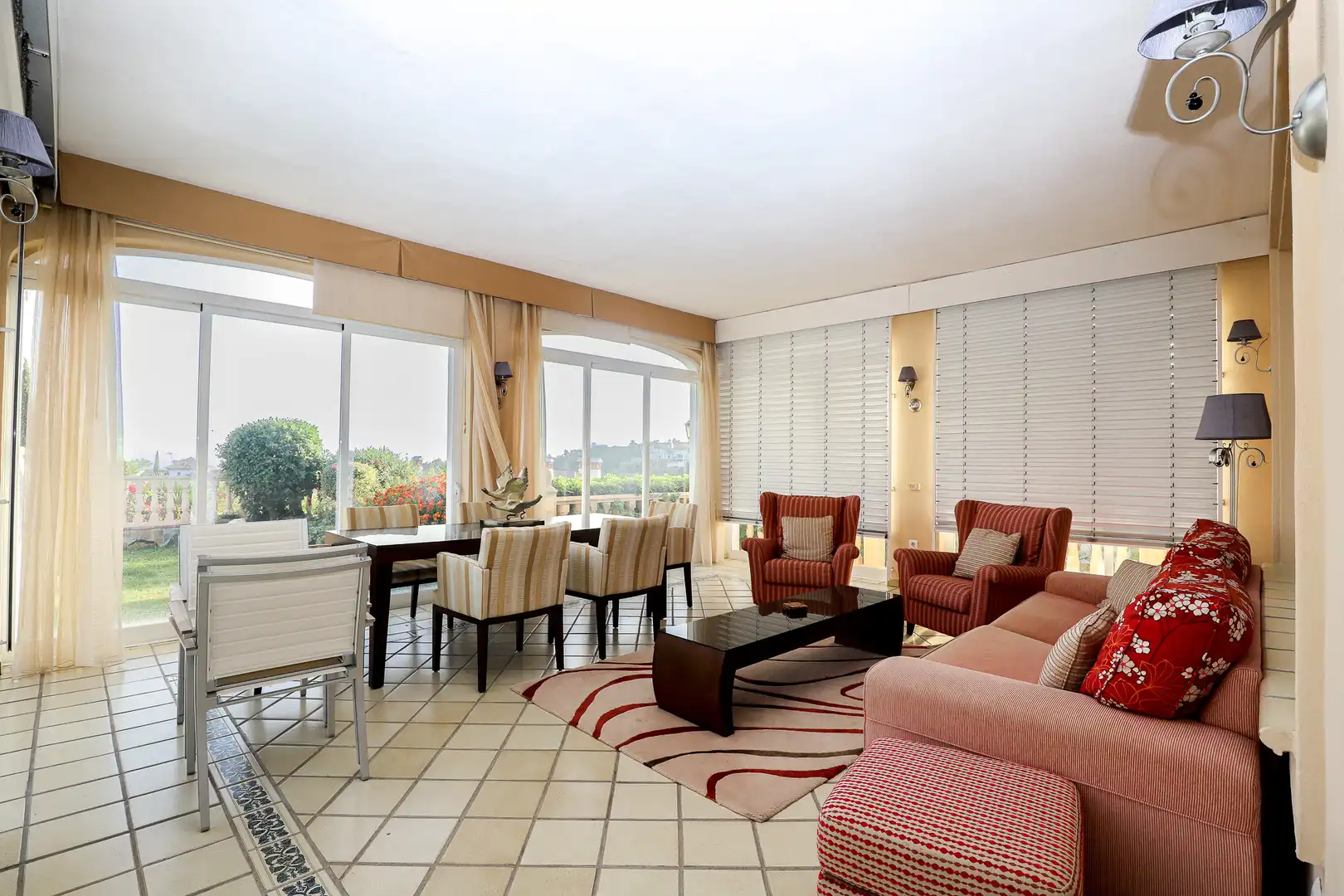 Sala de estar de Casa o chalet de alquiler en Benahavís con Aire acondicionado, Calefacción y Terraza