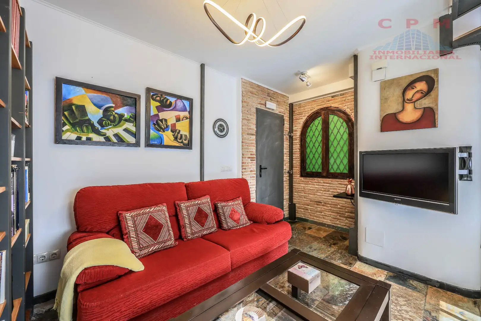 Wohnzimmer von Wohnung zur Miete in Madrid mit Klimaanlage, Heizung und Parkett