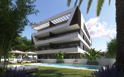 Vista exterior de Pis en venda en Sant Joan d'Alacant amb Jardí privat i Piscina
