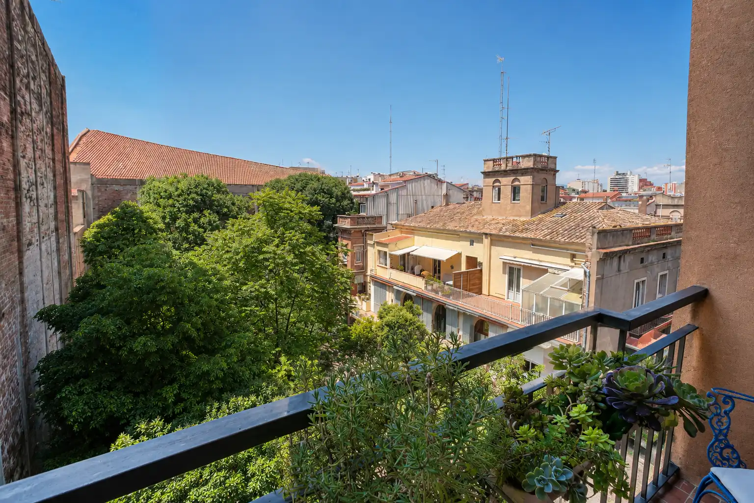 Terrasse von Wohnung zum Verkauf in Figueres mit Heizung, Parkett und Terrasse