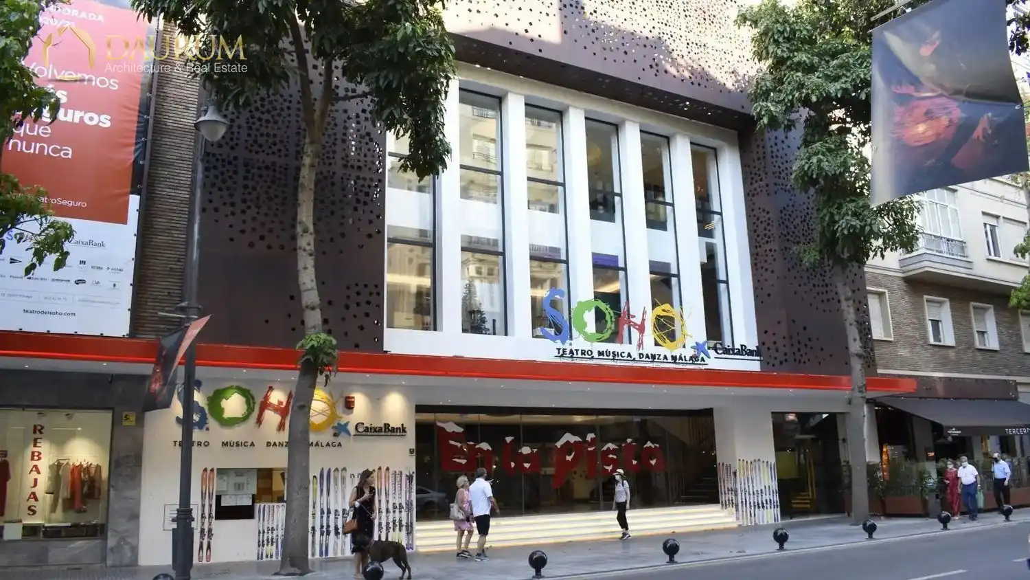 Vista exterior de Nave industrial en venta en Málaga