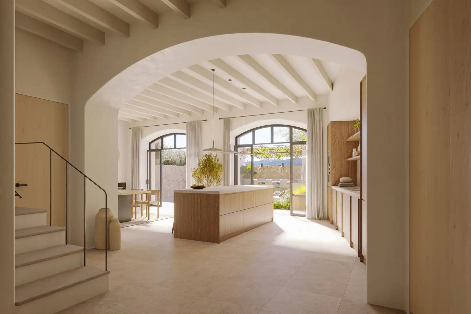 Cocina de Casa adosada en venta en Santa María del Camí con Terraza