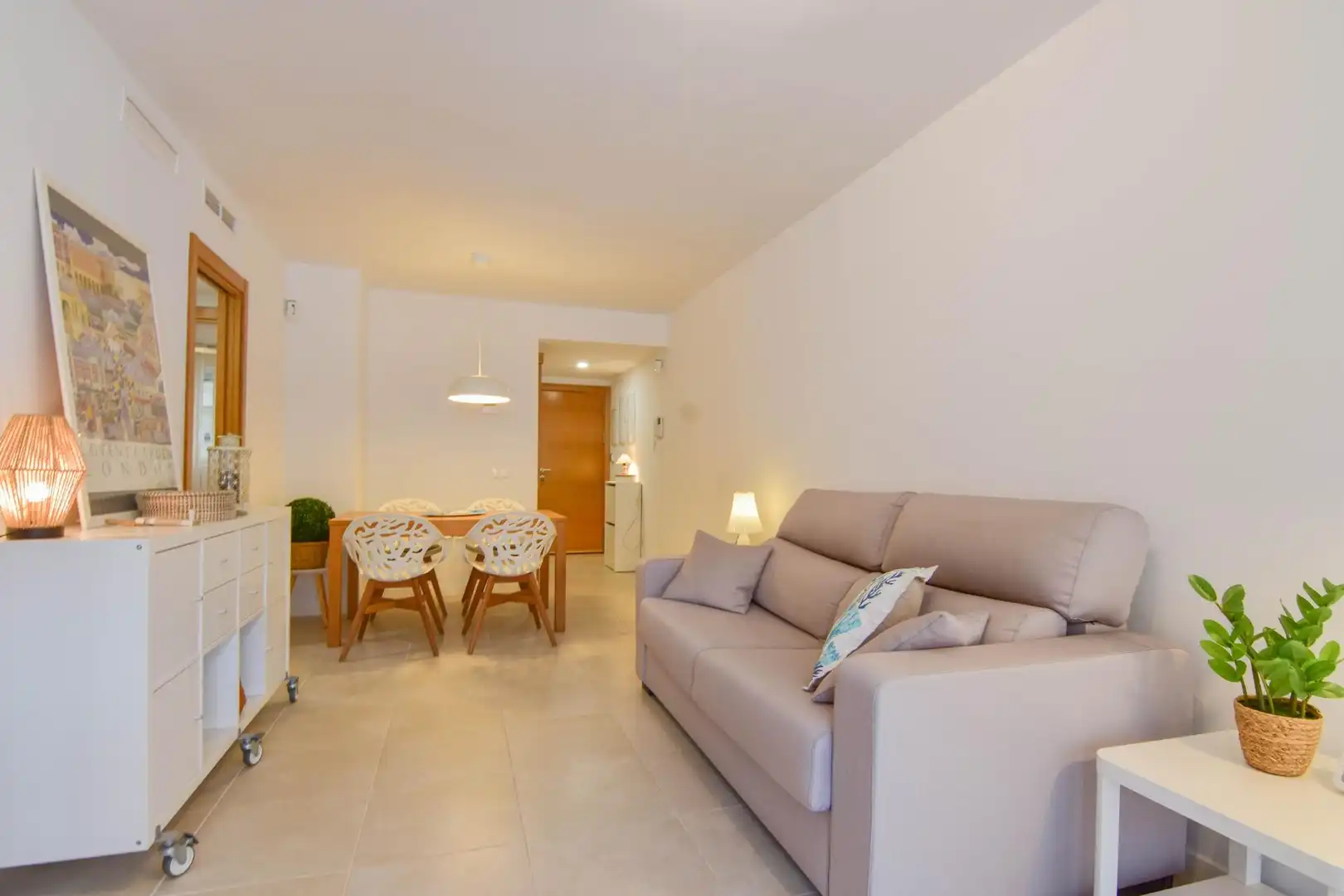 Sala de estar de Apartamento de alquiler en El Puig de Santa Maria con Calefacción, Jardín privado y Terraza