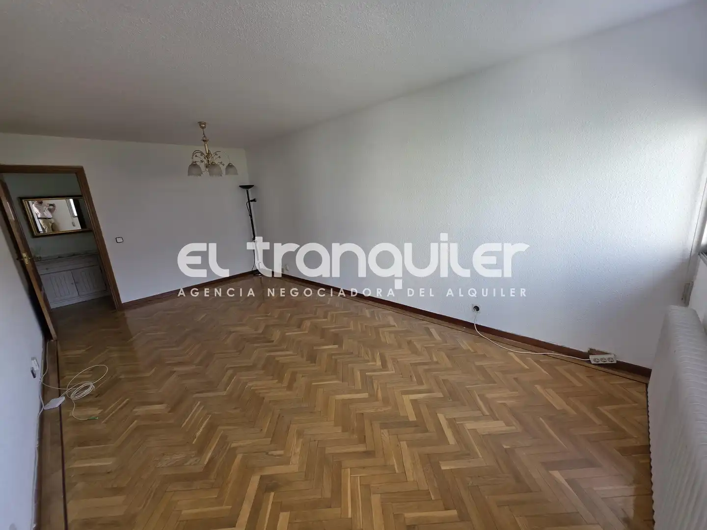 Living room of Flat for rent in Madrid  with Parquet flooring, Terrace and Furnished