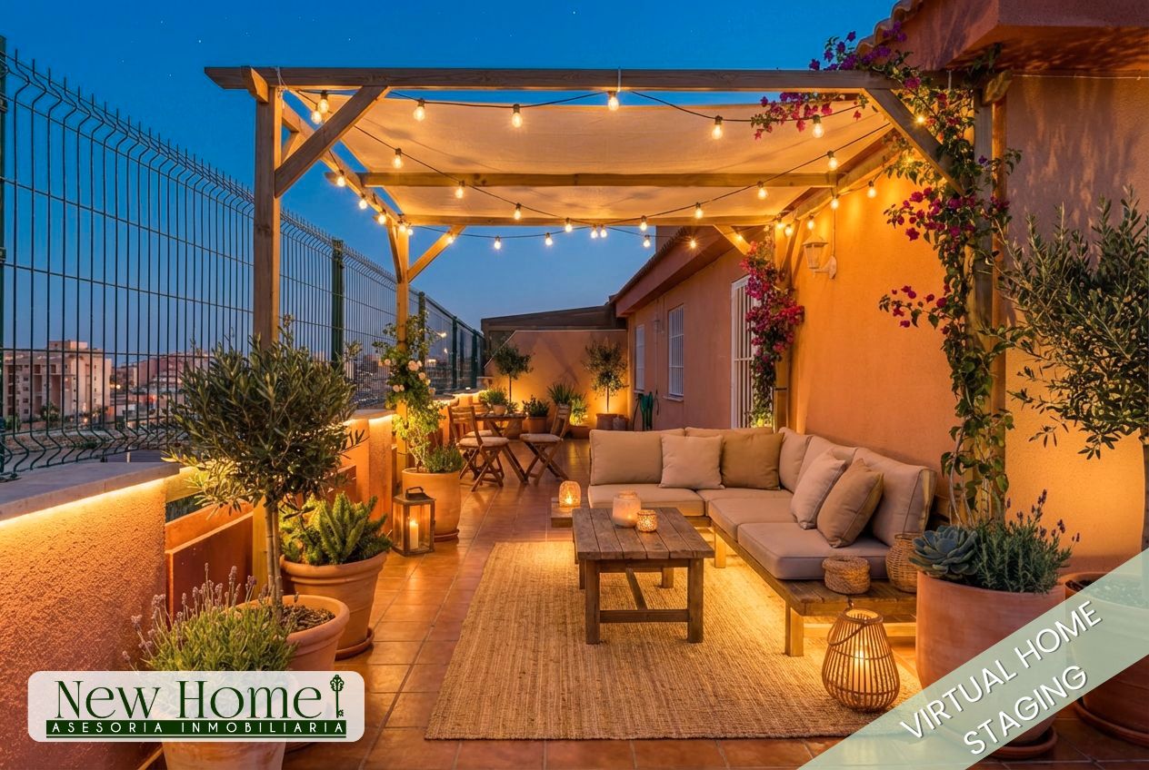 Terrace of Attic for sale in Roquetas de Mar  with Terrace, Furnished and Community pool