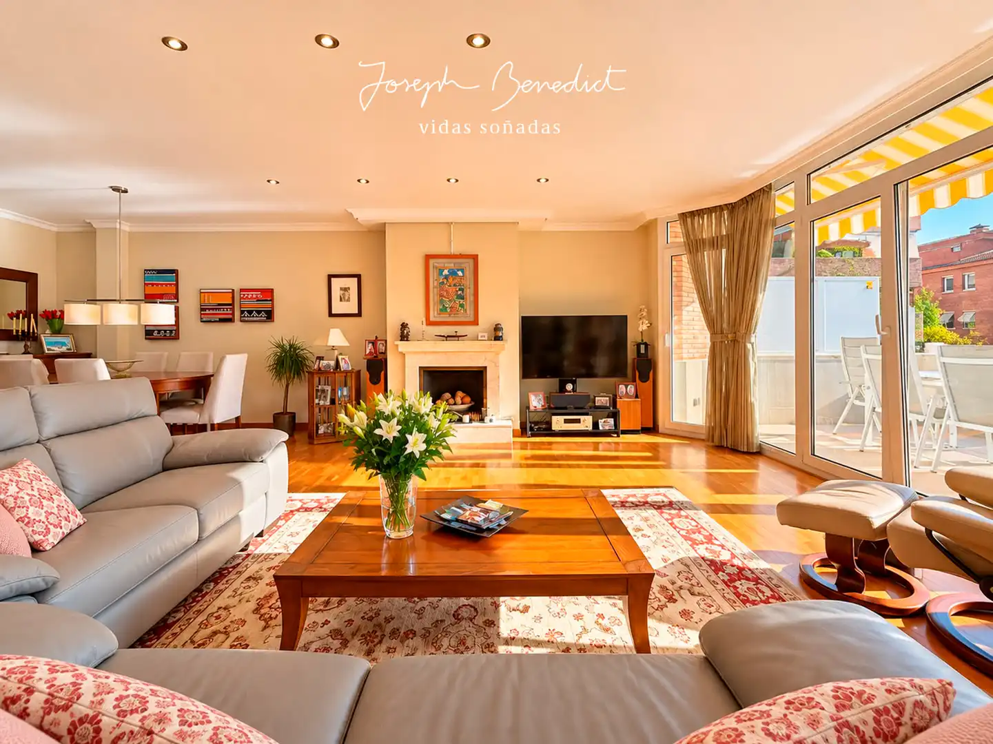 Sala de estar de Casa o chalet en venta en Castelldefels con Aire acondicionado, Calefacción y Jardín privado