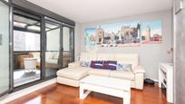 Living room of Attic for sale in  Madrid Capital  with Terrace, Storage room and Swimming Pool